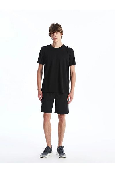 LC Waikiki XSIDE ACTIVE Pantaloni scurți sport pentru bărbați, negri, slim fit