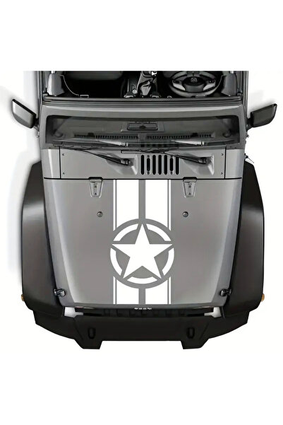 gollee pro Araba Jip Kaput Stiker SİYAH & BEYAZ