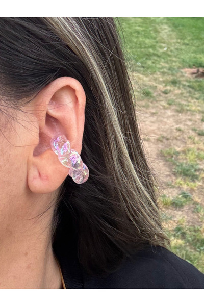 bijuxbymrv Auger Neon Light Pink Colored Earcuff (Cartilage Earring)