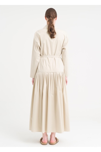 Armağan Sık Pileli Kemerli Elbise