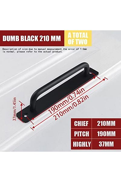 GENERAL TOSCOS 2PCS Door Handle Pulls, Aluminium Alloy Barn Door Handles, Sliding Barn Door Handle, Firm Met