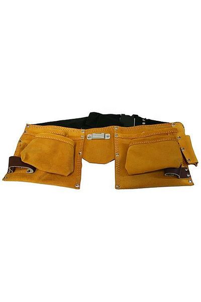 Strend Pro Tool Apron, Leather, 11 Pockets, 50x21 Cm,