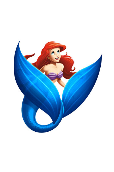 INOVATIX Set de 8 piese, autocolant Mica Sirenă Ariel îndrăgostită, INOVATIX®...