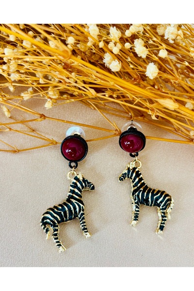 Markiz Takı Brand Zebra Earrings