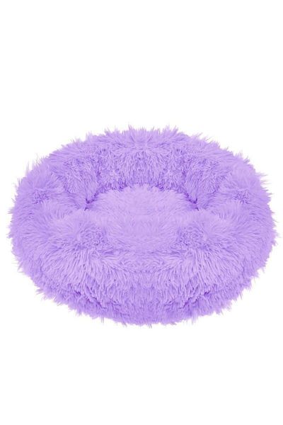 Springos Soft bed, for dog/cat, purple, 90 cm