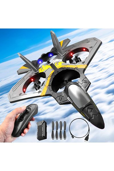 OME V17 Jet Fighter Stunt Remote Control Airplane 2.4GHz Remote Plane with 360°Stunt Spin Remote