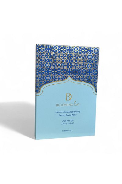 BLOOMING DAY Moisturizing & Hydrating Essence Facial Mask – 23ml x 5 Sheets | pH 6.2