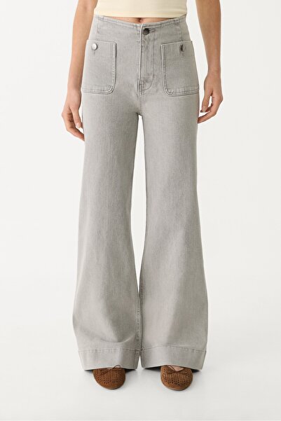 Stradivarius D77 Minimalist jeans with pockets