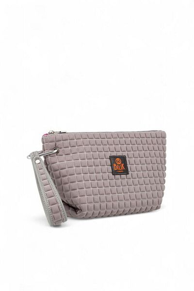 Bilik Deri Scuba Gray Women's Portfolio & Clutch Bag Yeliz