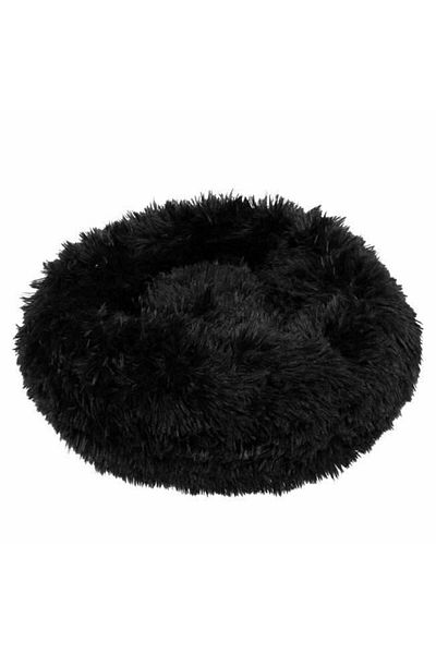 Springos Culcus moale, pentru caine/pisica, negru, 50 cm
