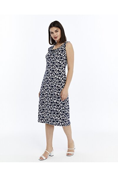 Nehir tekstil Γυναικείο φόρεμα με χοντρό λουράκι, αμάνικο, βαμβακερό χτενισμένο βαμβακερό φόρεμα