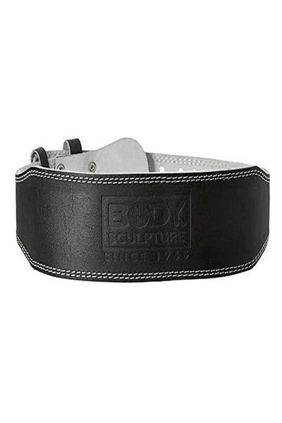 BODY SCULPTURE Leather Weight Lifting Belt Black Large