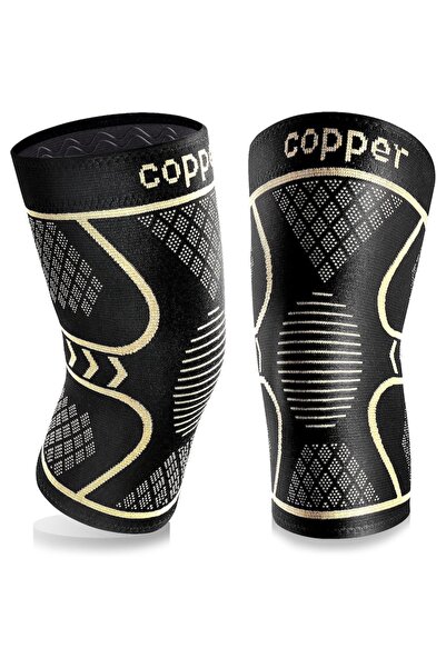 Sprise Set 2 Genunchiere compresive cu fir de cupru, marime XL