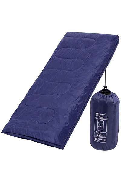 Springos Sleeping Bag, Tourist, 2 In 1, Blue, 190x73 Cm,