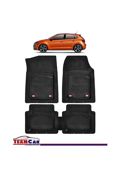 TEAMCAR Covorașe auto tip tavă compatibile cu Volkswagen Polo Vi (2017) - Hatchback