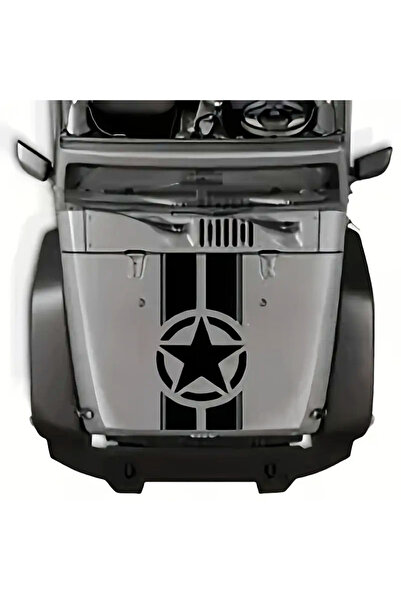 gollee pro Araba Jip Kaput Stiker SİYAH & BEYAZ