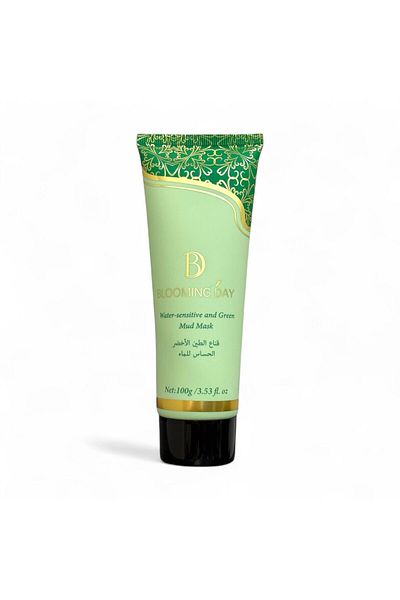 BLOOMING DAY Water-Sensitive & Green Mud Mask – 100g | pH 6.9