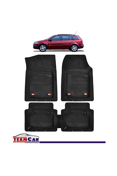 TEAMCAR Covorașe auto tip tavă compatibile cu Renault Megane II (2002–2005) - Grandtour