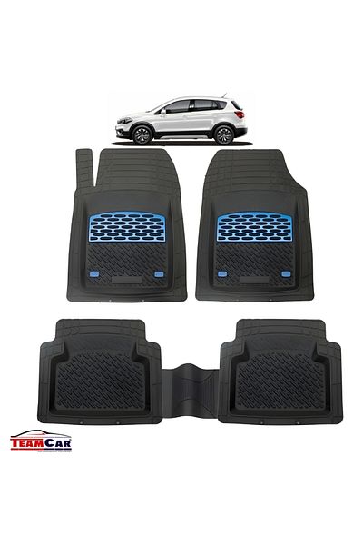 TEAMCAR Covorașe auto compatibile cu Suzuki SX4 S-Cross (2013–2021) - Albastru SUV
