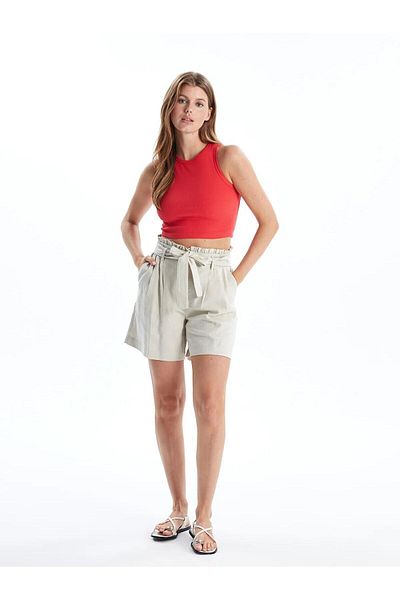 LC Waikiki Lcw Vision Crew Neck Textured Women's Crop (S5)