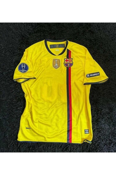 DAYIBALI DÜKKAN Dayibali Bar 2008/09 Season Lionel Messi Nostalgia Jersey (Yellow)