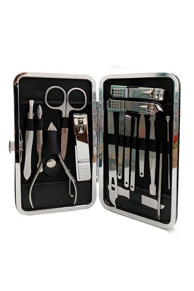 R Beauty Manicure and Pedicure Set, Nail Clipper Set, Nail Care Tool Set, Bag