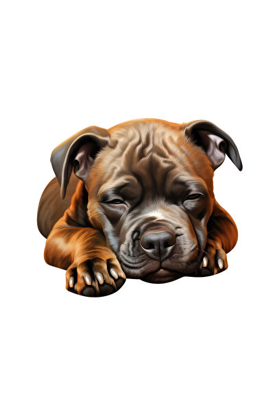 INOVATIX Set de 8 piese, autocolant Staffordshire, INOVATIX®. 6 cm