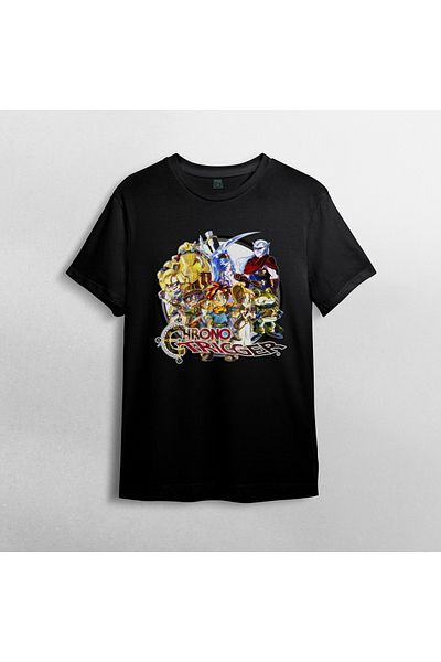 Pixxa Chrono Trigger Unisex 100% Cotton Crew Neck T-Shirt