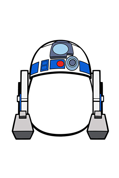 INOVATIX Set de 8 piese, autocolant Star Wars R2D2, INOVATIX®. 6 cm