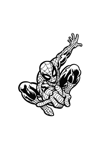 INOVATIX Set de 8 piese, autocolant contur Spiderman, INOVATIX®. 6 cm