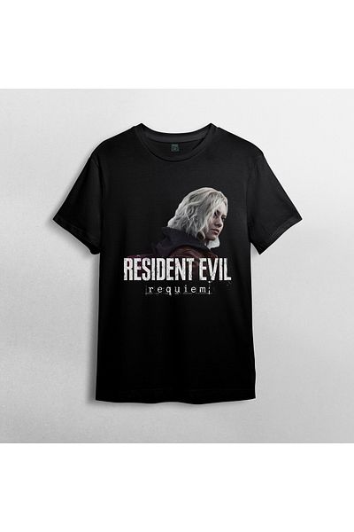 Pixxa Resident Evil 9 Requiem Unisex 100% Cotton Crew Neck T-Shirt