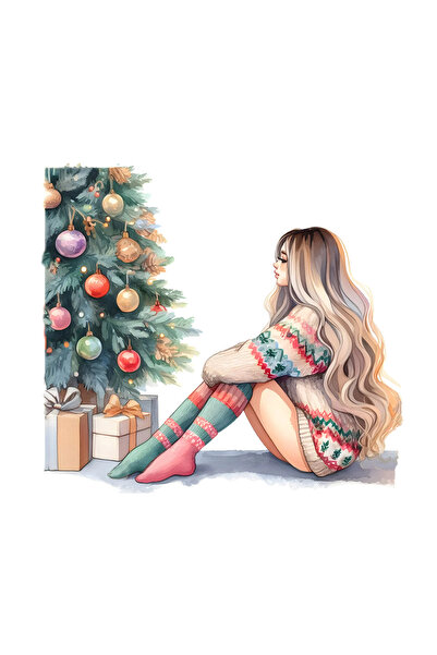 INOVATIX Σετ 8 τεμαχίων, Αυτοκόλλητο Χριστουγεννιάτικη ζωγραφιά Ιζόλντα, INOV...