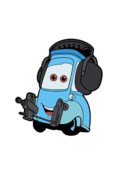 INOVATIX Set de 8 autocolante Happy Forklift Guido, INOVATIX®. 6 cm