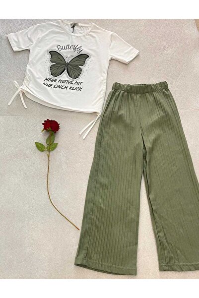 PRETTY LİFE 2'li Kız çocuk alt üst kelebek baskılı