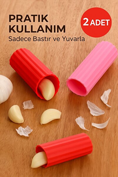 Open Home Concept 2’li Sarımsak Soyucu Rulo – Silikon, BPA İçermez, Pratik Mutfak Yardımcısı
