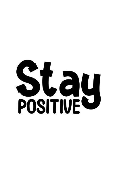 INOVATIX Set de 8 bucăți, autocolant Stay Positive Bold Logo, INOVATIX®. 6 cm