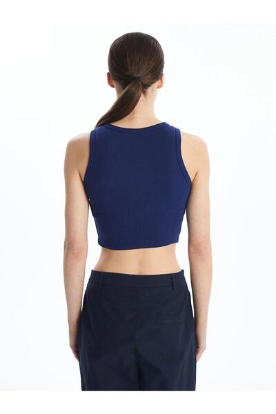 LC Waikiki Lcw Vision Crew Neck Textured Women's Crop (S5)