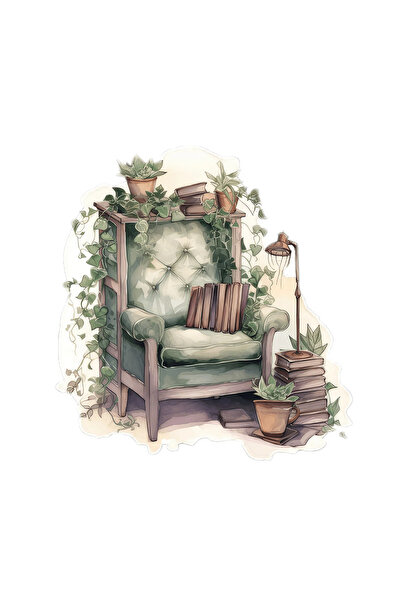 INOVATIX Σετ 8 τεμαχίων, αυτοκόλλητο Agnes Reading Room, INOVATIX®. 6 εκ.