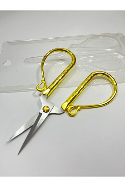 Massaltay Gold Embroidered Stylish Scissors Special for Engagement and Promise Ceremonies
