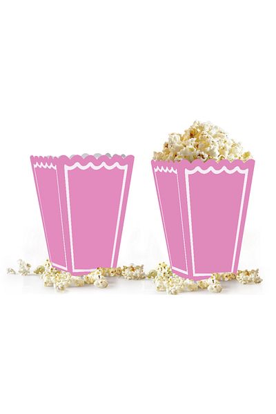 ALPJOY Popcorn Box 8-Piece -Macaron Pink-