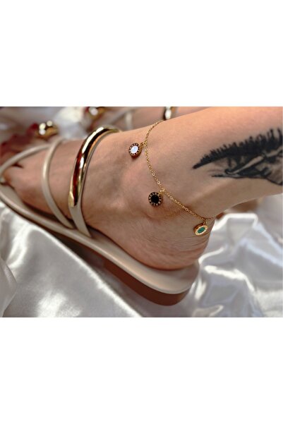 DORA-SS خلخال ذهبي اللون أنيق مع أرقام رومانية موسم جديد ستيل