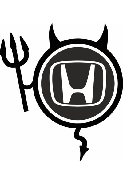 Image Αυτοκόλλητο αυτοκινήτου, IMAGE, HONDA Devil, μαύρο, 19 x 21 εκ.