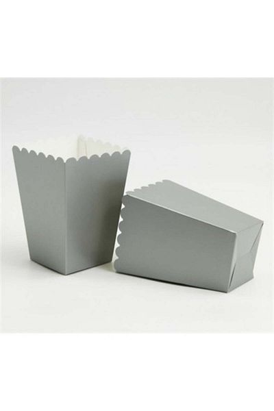 turkuaz parti 8 Pack Silver Corn Box