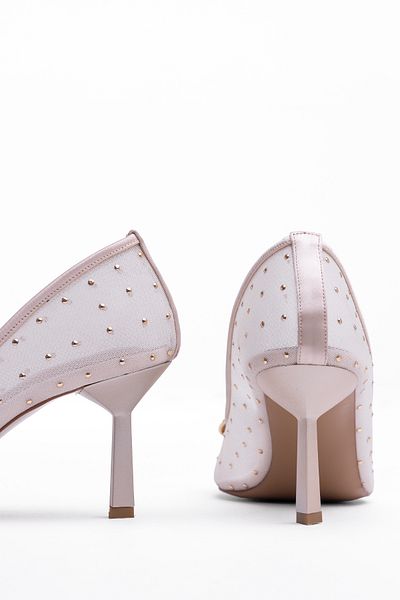 Tasarım Women's Heeled Front Buckle Stiletto Patent Leather Shoes