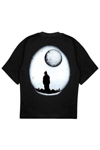SVART WEAR MOONLIGHT tricou supradimensionat tricou legendele nu mor negru