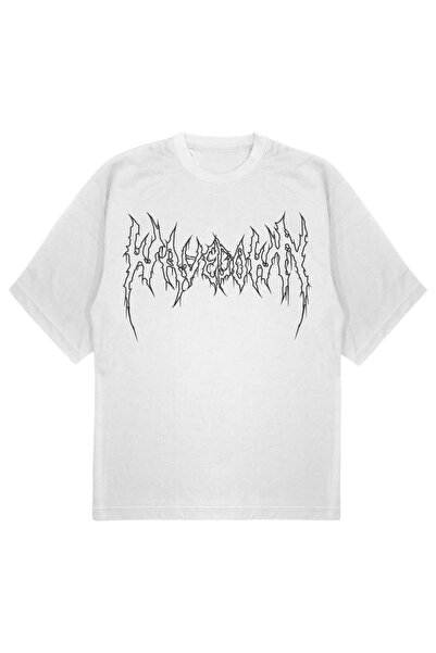 SVART WEAR Tricou WAVEDOWN PREMIUM OVERSIZE alb