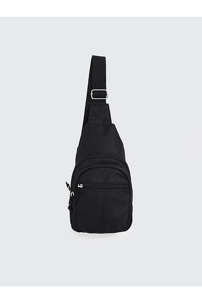 LC Waikiki Accessories Black Zippered Men's Chest Bag 16X28X7 cm