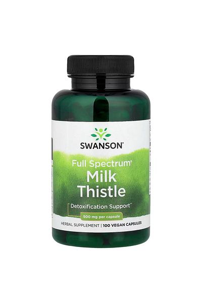 SWANSON , Full Spectrum® Milk Thistle, 500 mg, 100 Vegan Capsules
