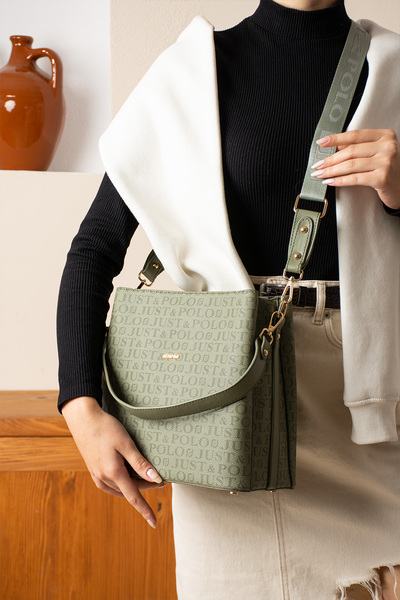 Just Polo Women's 3 Compartment Long Cross Strap Shoulder & Hand Bag