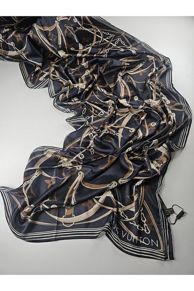 Webinay Home Lv Voile Silk Shawl New Season Premium Quality Luxury Silk Shawl